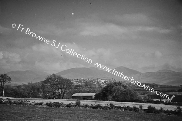 VARIOUS VIEWS OF TOWN AND MOURNE MOUNTAINS